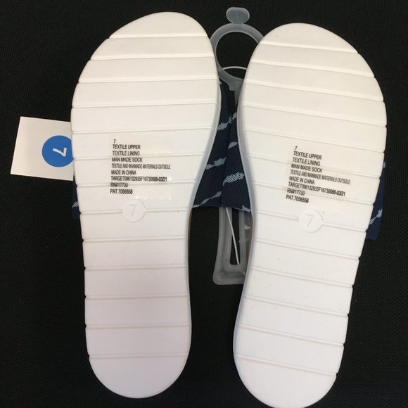 NWT Women's Kassidy Platform Slide Sandals Shade & Shore Navy Open-Toe Size 7 - Picture 3 of 5